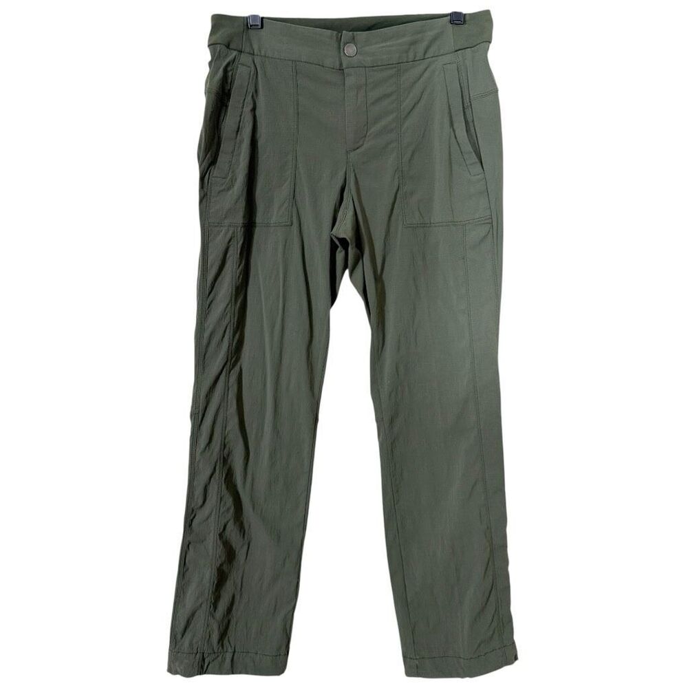 Athleta Women’s Ripstop Olive Green Outdoor Hiking Trail Joggers Size10‎ Petite